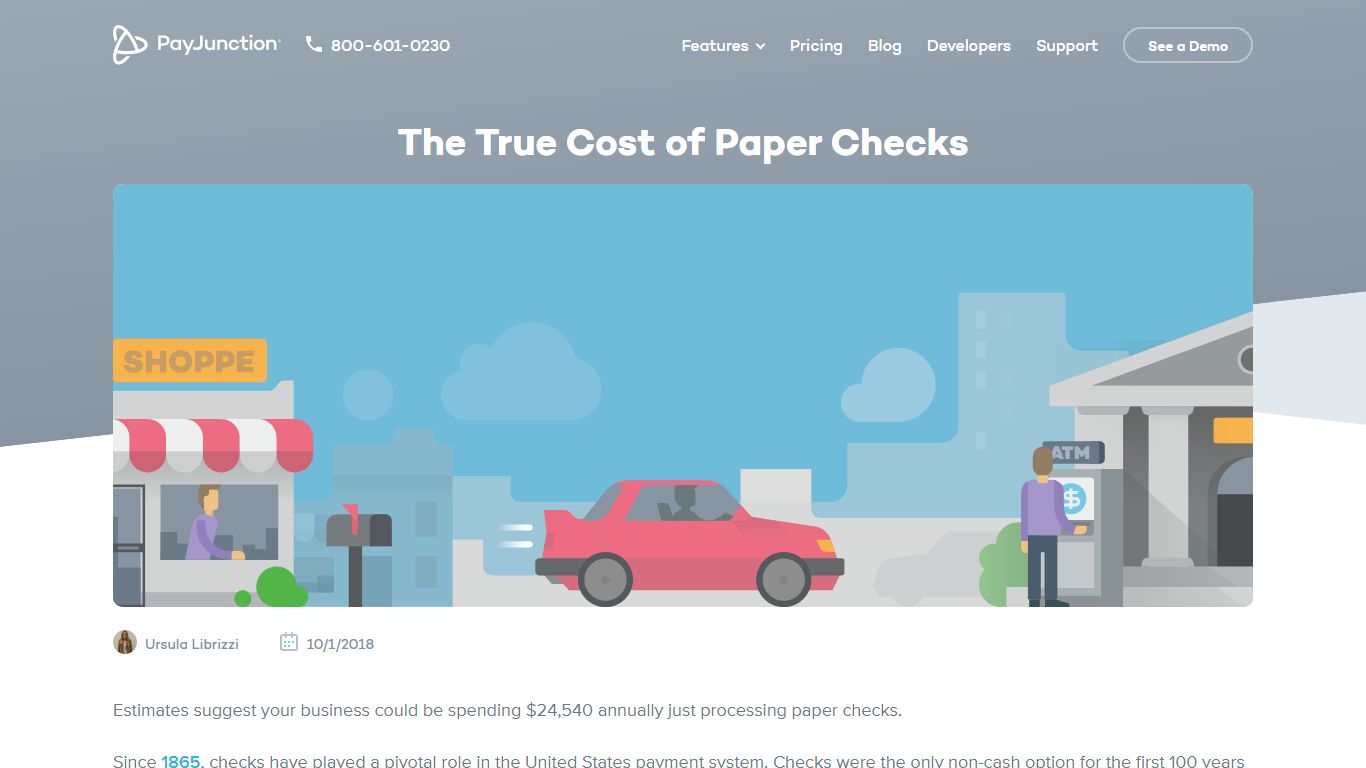 The True Cost of Paper Checks - PayJunction